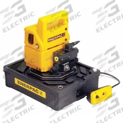 ENERPAC Hydraulic Pump: 10,000 psi Max. Op Pressure, 20 cu in/min Max. Flow Rate, 1/2 hp Max. HP (MPN PUD1100B). Key specifications — attr941810: PUD1100B; attr941814: Retract.