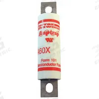 Semiconductor Fuse: A60X Series, Fast-Acting, 80 A, 600 V AC, Non-Indicating (MPN A60X80-4). Key specifications — Series: A60X; Brand: MERSEN; Voltage Type: AC Only.