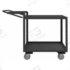 APPROVED VENDOR Utility Cart: 1,200 lb, 2 Shelves, 48 in L x 18 in W x 40 in H Overall Dim, Flat (MPN OPCFS-1832-2-TLD-95). Key specifications — Caster Wheel/Tread Material: Polyurethane; Brand: APPROVED VENDOR; Caster/Wheel Configuration: (2) Rigid.