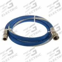 Discharge Hose: 3/4 in Hose Inside Dia., 25 ft Hose Lg, 150 psi, Blue, 3/4 in x 3/4 in Fitting Size (MPN CLWS075-25CE-SS). Key specifications — Brand: CONTINENTAL; Temp. Range: -40° to 212°F; Hose Color: Blue.