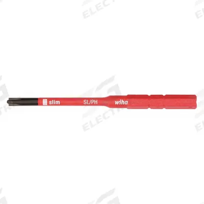 WIHA Insulated Screwdriver Blade: Phillips/Slotted Head, Insulated Screwdriver Blade - Insulated Driver Bits
