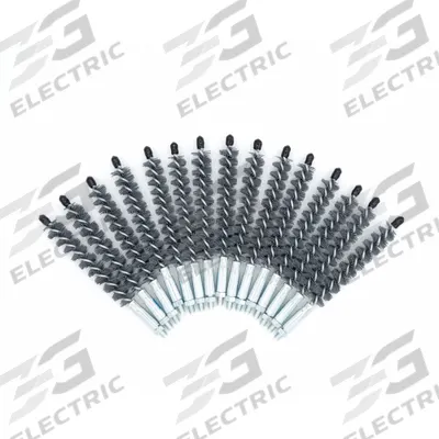 GOODWAY Tube Brush: Threaded Connection, Nylon, 11/16 in to 3/4 in, 1/4"-28 Male - Brushes for Heat Exchanger Cleaning Equipment