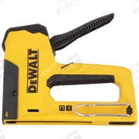 DEWALT Staple/Nail Gun: 7 13/32 in Overall Lg, For 7/16 in Staple Wd, Straight Drive, Aluminum (MPN DWHTTR350). Key specifications — attr177325: Straight; attr125717: DEWALT; attr171020: Stanley TRA700; attr177373: Aluminum; attr472098: Brad Nails & Flat Crown Staples; attr508666: 7 In or Less.