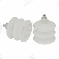SCHMALZ Vacuum Pad Assembly: Multi-Bellows, 2.5 Folds, G1/4 in Vacuum Port, 95.5 mm Pad Dia, Clear (MPN 10.01.06.00047). Key specifications — attr1019136: 10.01.06.00047; attr1019138: SCHMALZ; attr1019139: 55 A.
