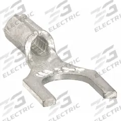 STA-KON Fork Terminals: Bare, 1/4 in Stud Size, 12 AWG – 10 AWG Wire Range, Std Fork, 600 V (MPN C10-14F). Key specifications — attr1307966: Serrated; attr1307963: C10-14F; attr1307967: STA-KON.