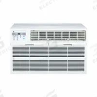 PERFECT AIRE Through-the-Wall Air Conditioner: 400 sq ft – 450 sq ft, 208/230V AC, 10,000 BtuH (MPN 7PATW10002). Key specifications — Brand: PERFECT AIRE; Voltage: 208/230V AC; CEER Rating: 9.6; NEMA Plug Configuration: 6-20P; Special Features_Broad: Remote Control.