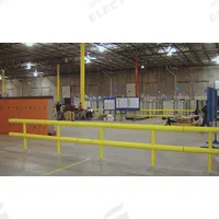 IDEAL SHIELD Guard Rail System: Mid-Rail Included, Straight, 36 in Top Rail Ht, 18 in Mid-Rail Ht (MPN HGR-2-120-36-P). Key specifications — Color: Yellow; Material: HDPE; Rail Mounting Style: Floor Mounted; Includes Mid-Rail: Mid-Rail Included.
