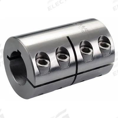 RULAND MANUFACTURING Rigid Shaft Coupling: 25 mm Bore Dia 1, 25 mm Bore Dia 2, Round Keyed - One-Piece Rigid Shaft Couplings