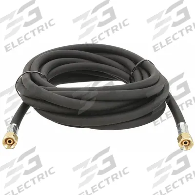 SIEVERT Gas Hose: 1/4 in Hose Inside Dia., Black, FLH x FLH, 25 ft Hose Lg - Liquid Propane Heating, Soldering, Brazing, & Gas-Cutting Hose Assemblies