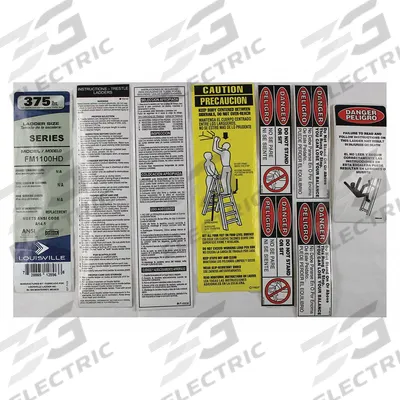 LOUISVILLE Label Kit: For 33J660/33J743/36Y449/36Y450/36Y451 - Material Handling Parts