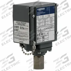 TELEMECANIQUE SENSORS Pressure Switch: 20 psi – 1,000 psi, 9012G Series, 1 Pressure Connection Ports (MPN 9012GCW1G18). Key specifications — Brand: TELEMECANIQUE SENSORS; Pressure Connection Type: 1/4-18" FNPT.