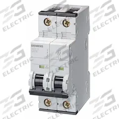 SIEMENS IEC Supplementary Protector: 50 A Amps, 72V DC, 10kA at 400V AC, Screw Clamp, 5SY4, 400V AC (MPN 5SY42506). Key specifications — Terminal Connection: Screw Clamp; AC Voltage Rating: 400V AC; Curve Type: B; DC Voltage Rating: 72V DC; Max. AIR Rating: 10kA at 400V AC; Series: 5SY4; Brand: SIEMENS.