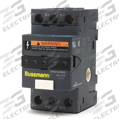 BUSSMANN Fuse Block: Finger-Safe, 3 Pole, 600 V AC, DIN Rail/Panel Mounting - Midget Fuse Blocks