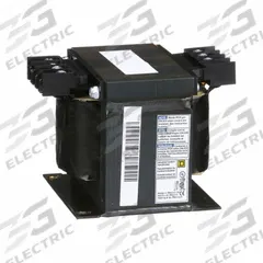 SCHNEIDER ELECTRIC Control Transformer: 600V AC, 120V AC, Plate, 500 VA, Single Phase (MPN 9070T500D5). Key specifications — Brand: SCHNEIDER; Input Voltage: 600V AC; Mounting Location: Plate; Output Voltage: 120V AC; Phase: Single.