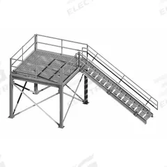 PORTA-KING Guard Tower: 10 ft x 12 ft x 20 ft, 125 lb/sq ft Platform Load Capacity, Gray, Steel (MPN PKTWR810-20). Key specifications — Finish: Acrylic Enamel; Material: Steel; Color: Gray; Brand: PORTA-KING.