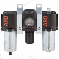ARO Filter/Regulator/Lubricator: 3/4 in NPT, 171 cfm, 250 psi Max Op Pressure, 5 micron, 2000 Series (MPN C38351-810). Key specifications — attr109588: 2000; attr109524: ARO.