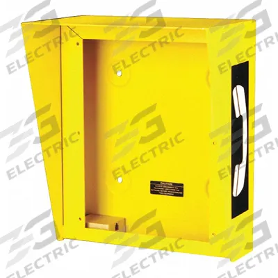 HUBBELL GAI-TRONICS Weatherproof Phone Enclosure: Weather Resistant, Yellow - Weather Resistant Phone Enclosures