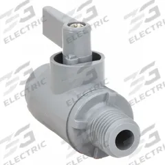 APPROVED VENDOR Manual Two-Way Ball Valve: 1/4 in, PVC, Straight, MNPT x FNPT, Full Port Ball Port (MPN 3997890). Key specifications — Brand: APPROVED VENDOR; Handle: Wedge.