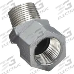 Elbow, 45 Degrees: Aluminum, Powder Coated, 1/2 in Trade Size, Female to Male, NPT (MPN MF-45-1WW). Key specifications — Ends - Hazardous Fittings: 1/2 in FNPT x 1/2 in MNPT; Material: Aluminum; Finish: Powder Coated; Brand: HUBBELL KILLARK.