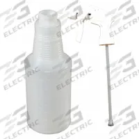 IMPACT Trigger Spray Bottle: 16 oz Container Capacity, Stream, Clear, White, 7 1/4 in Dip Tube Lg (MPN 5016/5816DZ-91-AS002). Key specifications — Imprinting: No Imprinting; Bottle Color: Clear; Sprayer Color: White; Graduation Markings: Yes; Legend: Trigger Spray Bottle; Brand: IMPACT; Product Type: Trigger Spray Bottle.