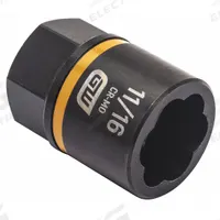 GEARWRENCH Bolt Extractor: 11/16 in Socket Size, 7-Point, Std, Black Oxide, Not Tether Capable (MPN 84775). Key specifications — attr1204113: Standard; attr1204115: GEARWRENCH; attr1204121: 11/16 in; attr1204116: Not Tether Capable; attr1204118: Black Oxide.