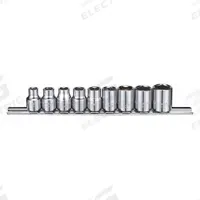 WESTWARD Socket Set: 3/8 in Drive, 9 Piece, 6-Point, SAE, 1/4 in to 5/8 in (MPN 53PN37). Key specifications — attr1224269: 3/8 in; attr1204685: Tether Ready; attr1204650: 1/4 in to 5/8 in; attr1204673: Socket Bits Not Included; attr1204688: WESTWARD; attr1206170: Standard Sockets.