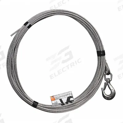 OZ LIFTING PRODUCTS Cable Assembly: Cable, 90 ft Line Lg - Cables for Davit Cranes