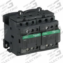 SCHNEIDER IEC Magnetic Contactor: Reversing, 3 Poles, 3NO Contacts, 18 A, 24V AC Coil (MPN LC2D18B7V). Key specifications — Brand: SCHNEIDER; Integrated Surge Suppression: No.