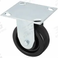 APPROVED VENDOR Plate Caster: Rigid, No Brake, Phenolic, 4 in Wheel Dia., 1 1/2 in Wheel Wd, Rigid (MPN 406P69). Key specifications — Brand: APPROVED VENDOR; Wheel/Tread Color: Black; Roll Up: Rigid.