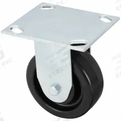 APPROVED VENDOR Plate Caster: Rigid, No Brake, Phenolic, 4 in Wheel Dia., 1 1/2 in Wheel Wd, Rigid (MPN 406P69). Key specifications — Brand: APPROVED VENDOR; Wheel/Tread Color: Black; Roll Up: Rigid.