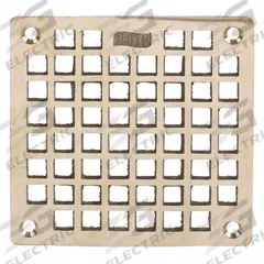 JAY R. SMITH MFG. CO Grate: A, Square, 4 5/8 in Overall Wd, 1/8 in Overall Ht, Nickel Bronze, Bronze (MPN B05NBG). Key specifications — Finish: Nickel Bronze; Brand: JAY R. SMITH MFG. CO; Color Family: Bronze.