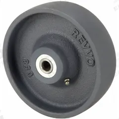 APPROVED VENDOR Caster Wheel: 6 in Wheel Dia., 1 3/4 in Wheel Wd, Iron, 1,200 lb Load Rating, Roller (MPN 150 CI15). Key specifications — Includes Spanner Bushing: Not Included; Wheel/Tread Material: Iron; Wheel/Tread Color: Silver; Brand: APPROVED VENDOR.