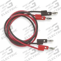 POMONA Test Leads: Black/Red Electrical Current Color, Banana Plug, 36 in Lg, Polypropylene (MPN B-36-02). Key specifications — attr1330521: POMONA.