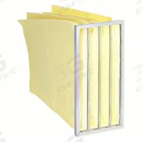 GRAINGER Pocket Air Filter: 15 in x 24 in x 12 in, MERV 15, Yellow, Fiberglass, 5 Pockets (MPN 878PL7). Key specifications — Display Sell UOM: EA; Brand: GRAINGER; Media Material: Fiberglass; Performance Rating: MERV 15.