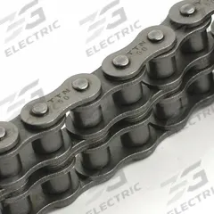 TRITAN Roller Chain: Double Strand, 40, 1/2 in Pitch, Carbon Steel, 10 ft Overall Lg, Riveted Pin (MPN 40-2R X 10FT). Key specifications — Brand: TRITAN.