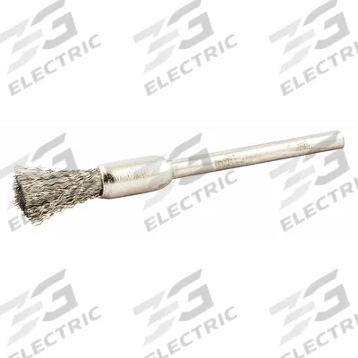 APPROVED VENDOR End Brush: Crimped Stainless Steel, 1/4 in Dia, 0.005 in Fill Dia - Light-Cleaning Brushes for Stainless Steel