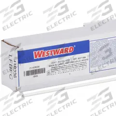 WESTWARD Brazing Alloy: Low-Fuming Bronze, 0%, RBCuZn-C, 1/8 in x 36 in, Flux-Coated (MPN 41R236). Key specifications — Tensile Strength: 71 ksi; Yield Strength: 64 ksi; Manufacturer Part Number: 41R236; Brand: WESTWARD; pack-container: 1/pk.