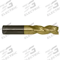 CLEVELAND Square End Mill: Carbide, ZrN Coated, 3 Flute, 1/2" Mill Dia, 2-1/2" LOC, 4" OAL (MPN C84179)