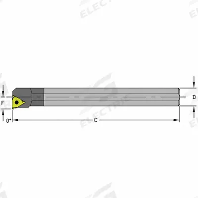 ULTRA-DEX USA Indexable Thread Turning Tool Holder: E16T LSEL3 (MPN 920-000-381) - Indexable Boring Bars