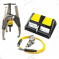 ENERPAC Hydraulic Puller Set: 14 ton Capacity with Attachments, 14 ton Cylinder Nominal Capacity (MPN GPS14A). Key specifications — attr98874: ENERPAC; attr96739: Puller Long Jaw Set; attr1177737: Air Pump.