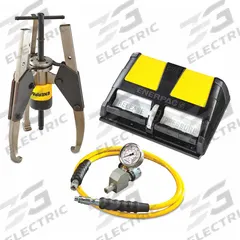 ENERPAC Hydraulic Puller Set: 14 ton Capacity with Attachments, 14 ton Cylinder Nominal Capacity (MPN GPS14A). Key specifications — attr98874: ENERPAC; attr96739: Puller Long Jaw Set; attr1177737: Air Pump.