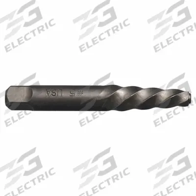 CLEVELAND Screw Extractor: Spiral Flute, Size #5 - Spiral-Flute Extractors