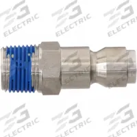 SPEEDAIRE Quick Connect Hose Coupling: 3/8 in Body Size, 3/8 in Hose Fitting Size, MNPT, Male (MPN 30E568). Key specifications — Thread Size: 3/8"-18; Brand: SPEEDAIRE; Hose Fitting Gender: Male.
