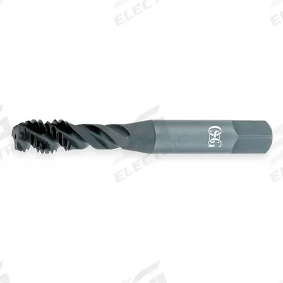 OSG Spiral Flute Tap: #6-32 UNC, H2 / 2B-3B, 3 Flute - Spiral-Flute Taps for Steel & Stainless Steel