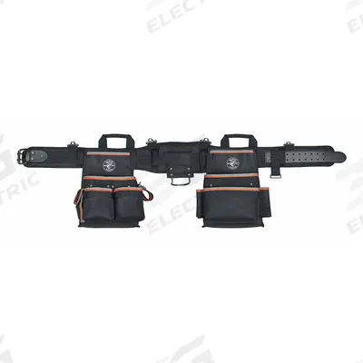 KLEIN TOOLS Tool Belt: 40 in to 44 in Waist Size, Pockets 26 - Tool Belts