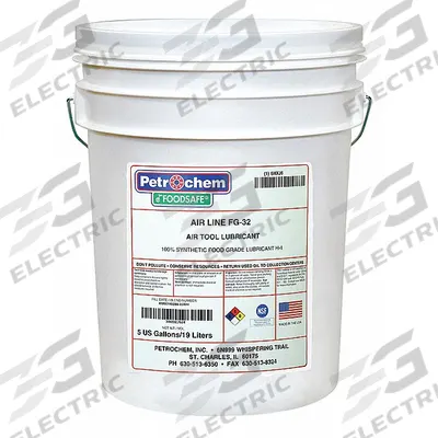 PETROCHEM Air Tool Oil: Synthetic, -67°F Min. Op Temp., 510°F Max. Op Temp., NSF H1 - Air Tool Lubricants