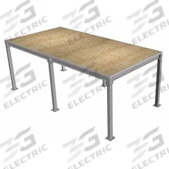PORTA-KING Platform Mezzanine: 8 ft x 24 ft x 9 ft, Unassembled, 192 sq ft, OSB (MPN PK-824). Key specifications — Deck Material: OSB; Brand: PORTA-KING.