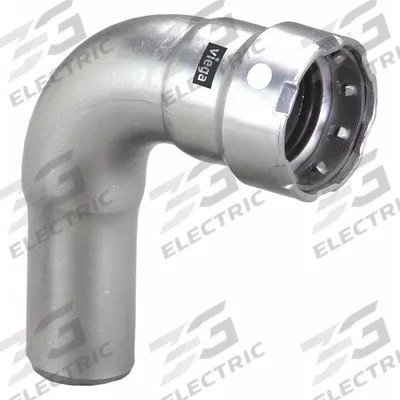 VIEGA MEGAPRESS Crimp Elbow Fitting: 2 in Pipe x 2 in CTS x 2 in Pipe Size, Press-fit - Potable Water Stainless Steel Press Fittings