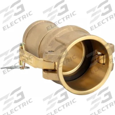 DIXON VALVE & COUPLING Cam and Groove Coupling: 4 in Coupling Size, 4 in Hose Fitting Size, 6 11/32 in Overall Lg - Type C Forged Brass Cam & Groove Fittings