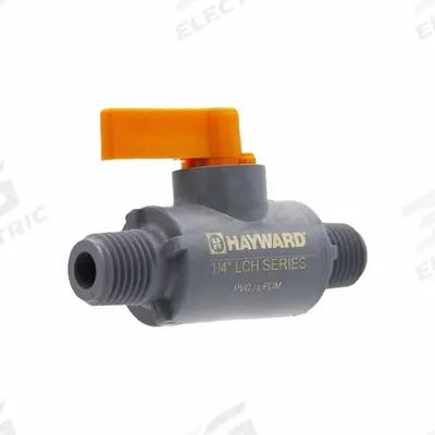 HAYWARD Manual Two-Way Ball Valve: 1/4 in, PVC, Straight, 150 psi Max. Pressure (CWP) - PVC Ball Valves